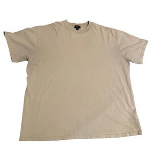BoohooMAN Oversized Beige T-Shirt Minimalist Neutral Streetwear Tee Men’s L